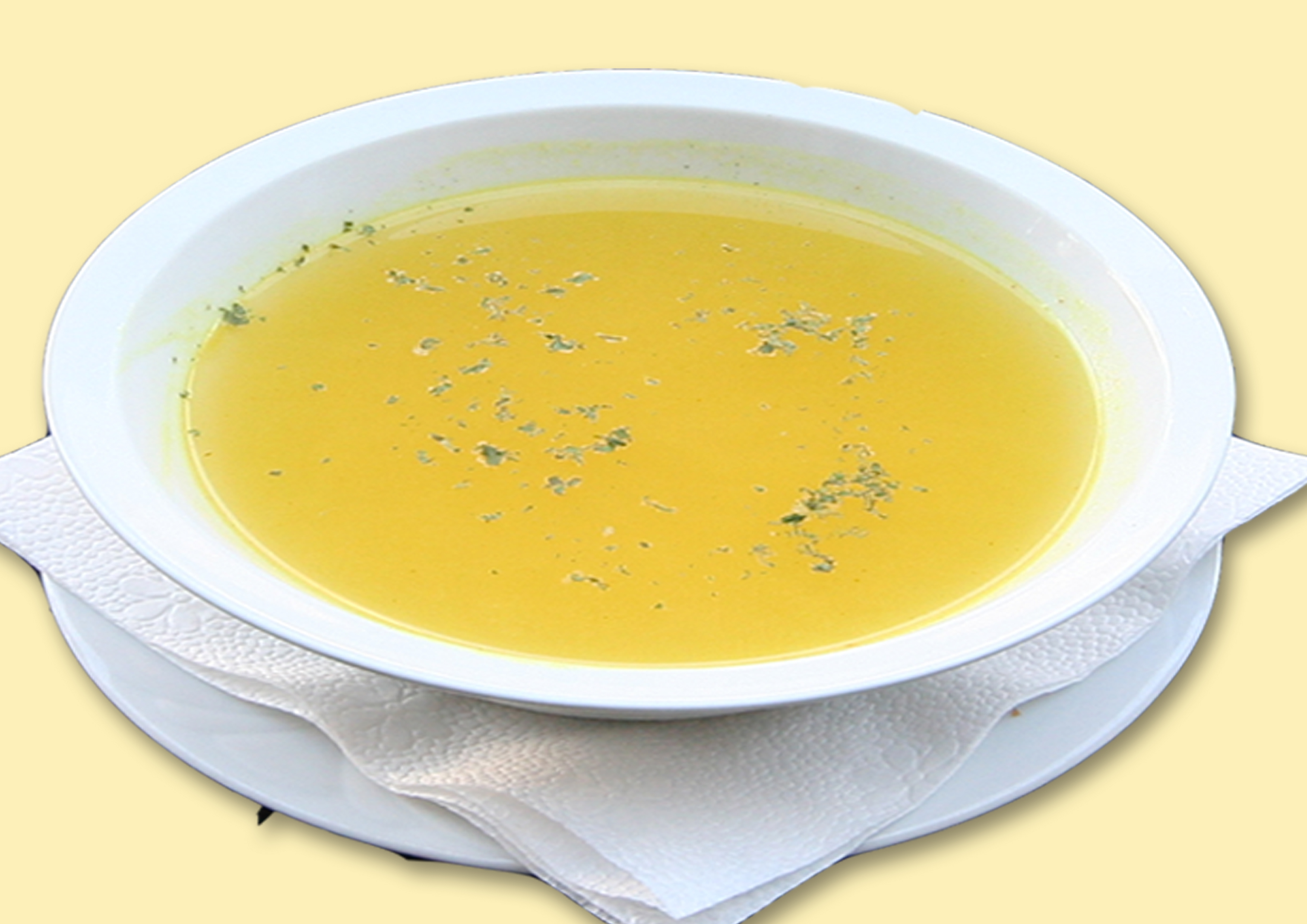 Húsleves cérnametélttel, (A,I) - Nudelsuppe - Noodle soup